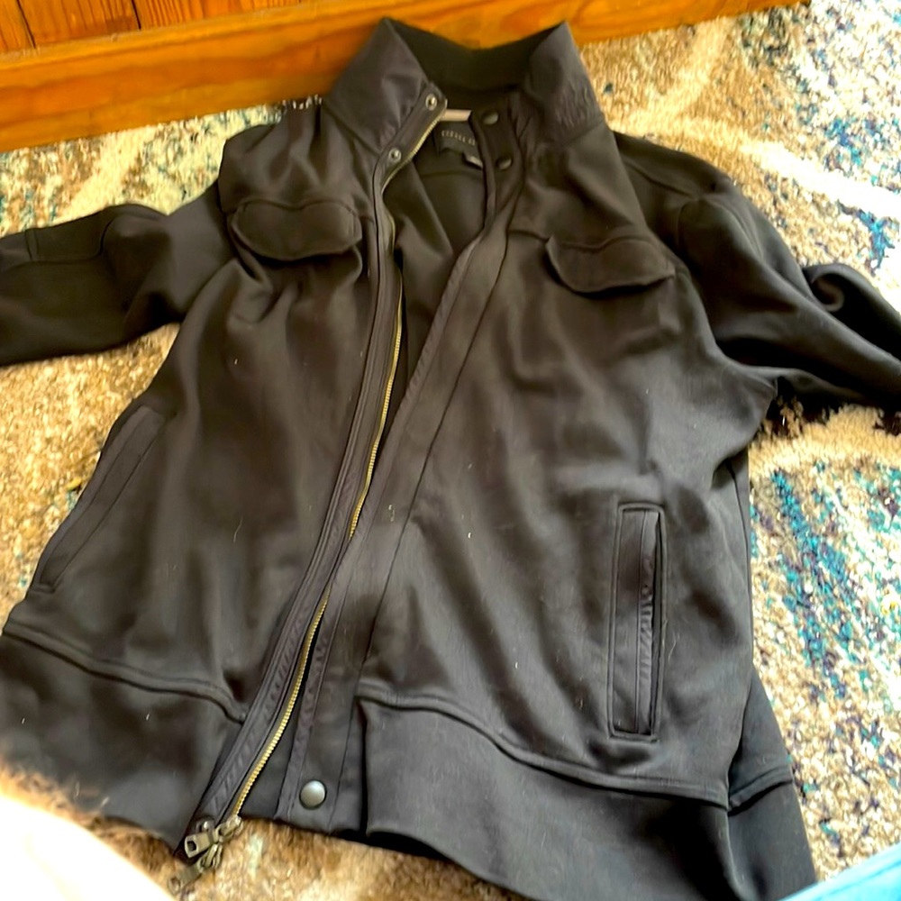 Banana Republic Shirt Jacket Black